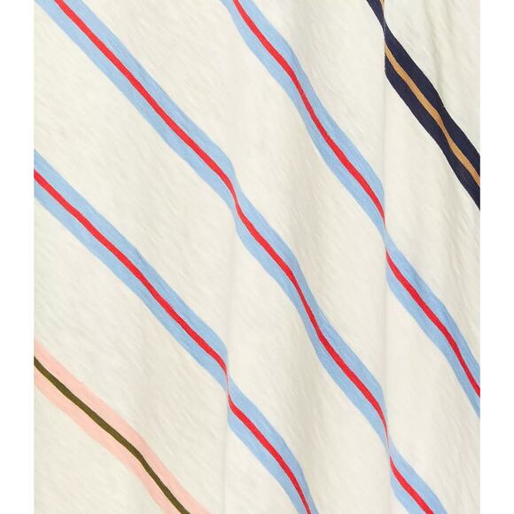 [LOFT] Lou & Grey Striped Slub Jersey Tank Midi Dress Scoop Neck Side Slit Sz XL - Picture 2 of 11